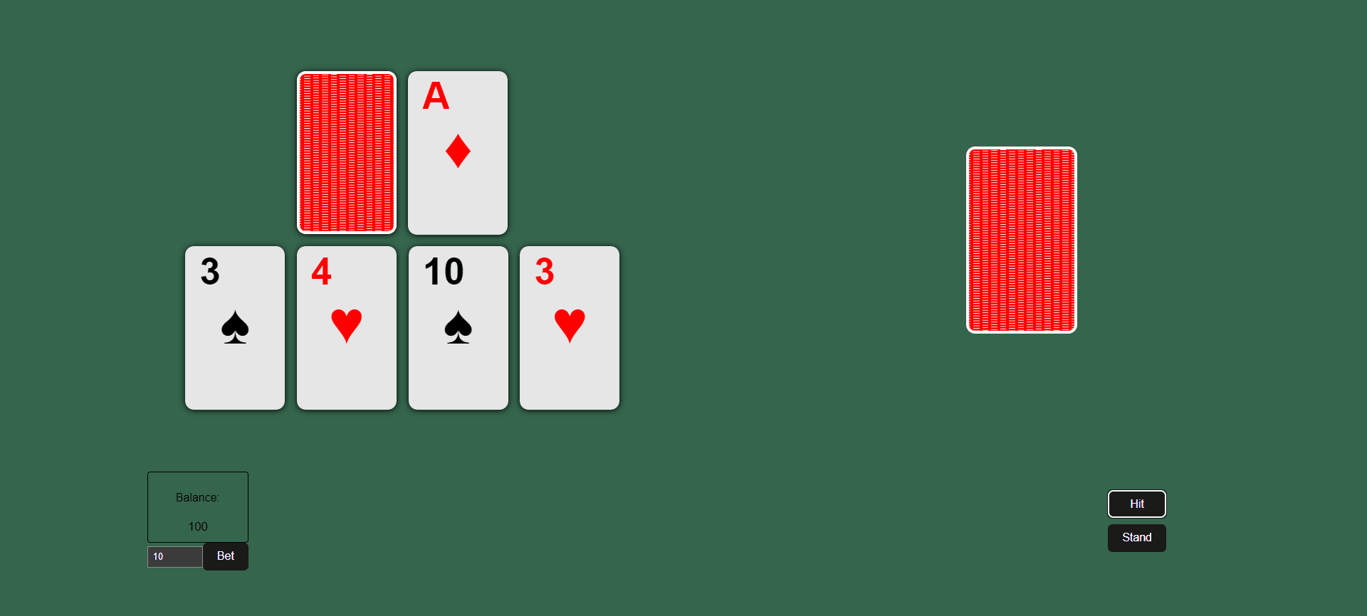 Blackjack - Interactive Card Game