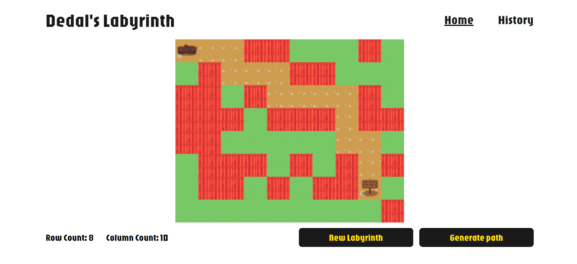 Dedal's Labyrinth - Maze Generator & Solver